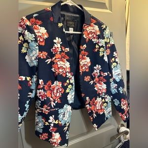 Petite medium floral blazer.